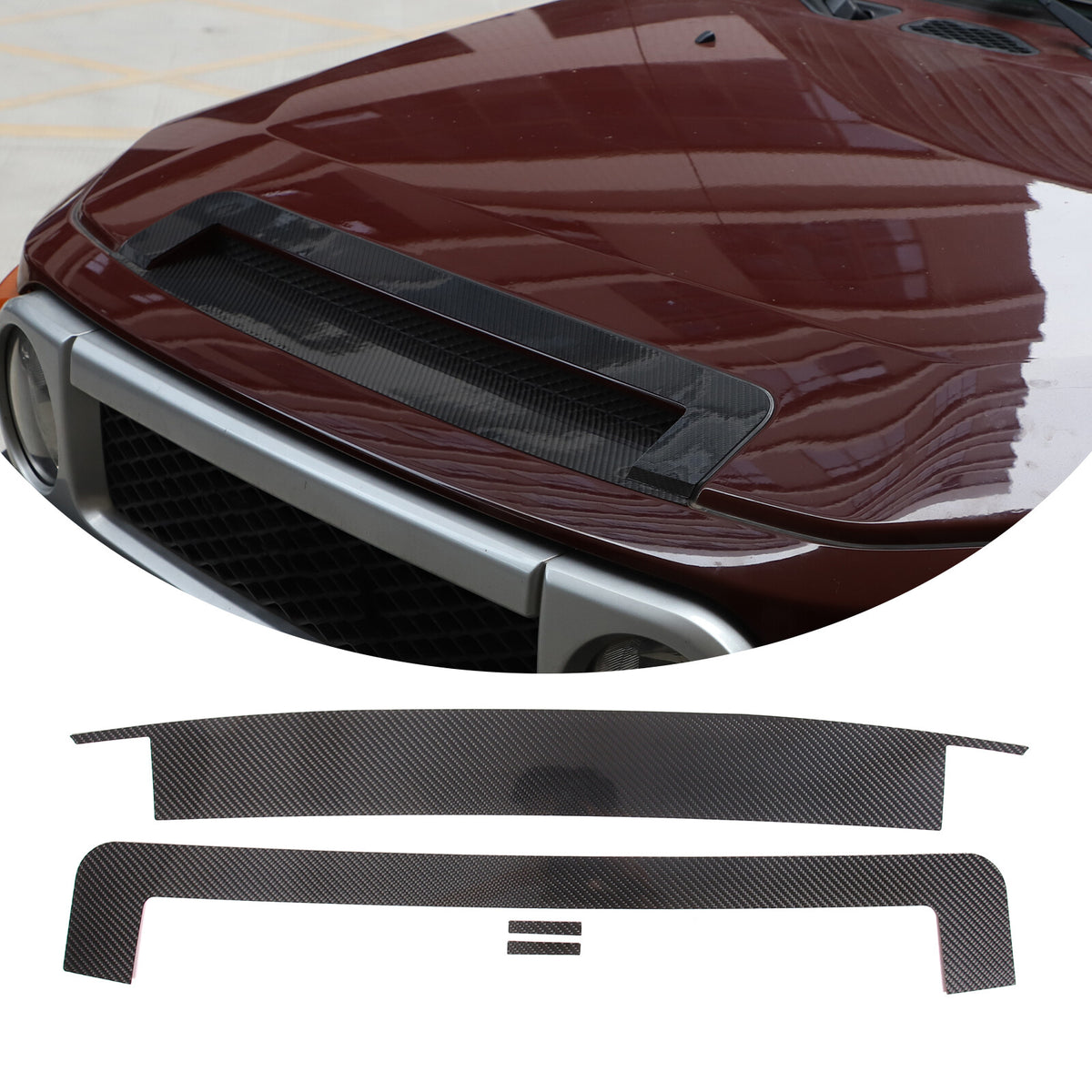 Front Hood Bumper Upper Trim Nose Cover For Toyota FJ Cruiser 2007-21 1
