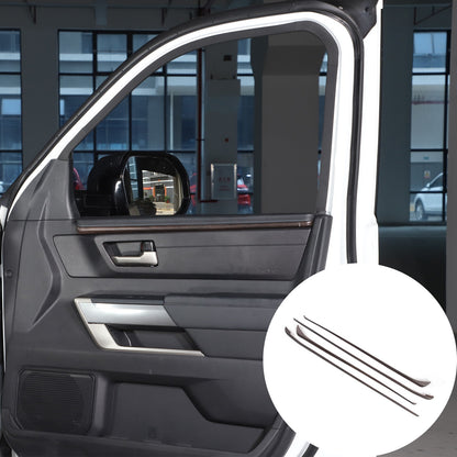 Wood Grain ABS Inner Upper Door Panel Trim For Toyota Tundra CrewMax Cab 2022+ 7