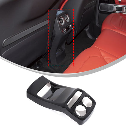 Glossy Piano Black Rear Air Vent Kick Guard Panel Trim For Benz G-Class 2025+ 2