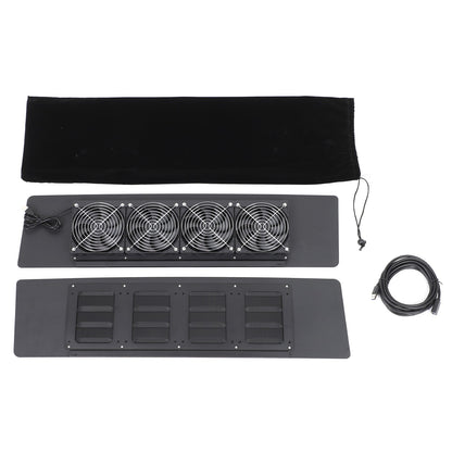 Rear Door Window Louver Air Vent Panel Trim For Toyota Highlander XU70 2022+ 13