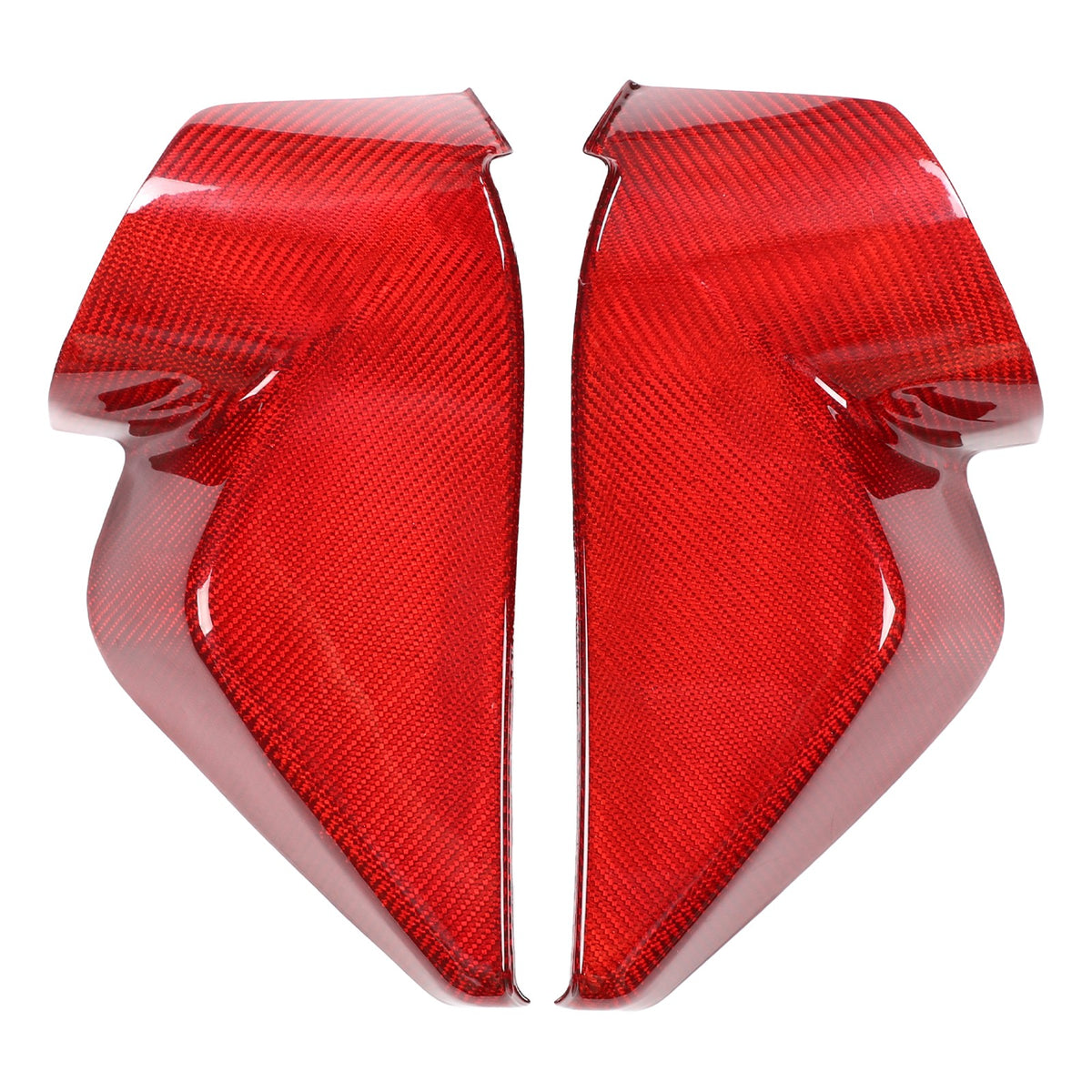 Red Real Carbon Fiber Dashboard Side Trim ForCorvette C8 Stingray Z06 Z51 2020+ 2