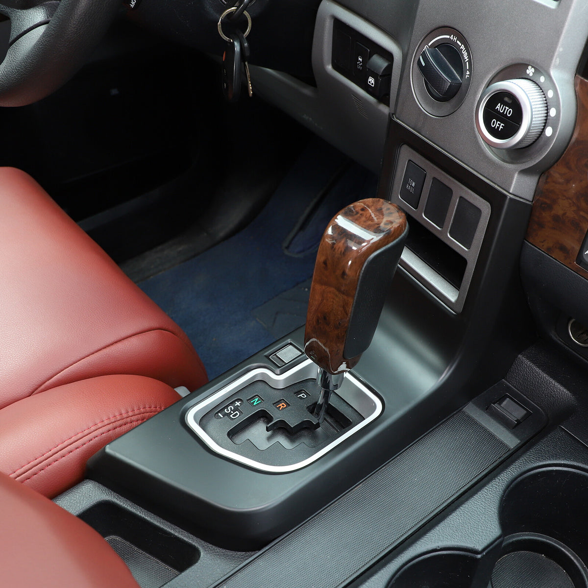 Matte Black Center Console Gear Shift Panel Cover Trim For Toyota Tundra 2007-13 9