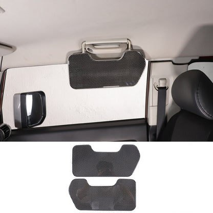 Carbon Fiber Sun Visor Panel Sticker For Toyota FJ Cruiser 2007-2021 1