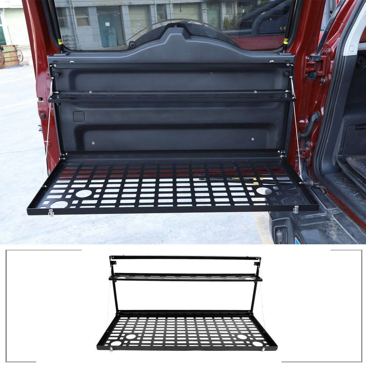 Car Trunk Shelf Storage Bracket Rack MOLLE Panel For Toyota FJ Cruiser 2007-21 2