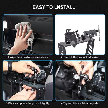Off-Road Center Gear Shift Expansion Platform For Mitsubishi L200 Triton 2019-23 8