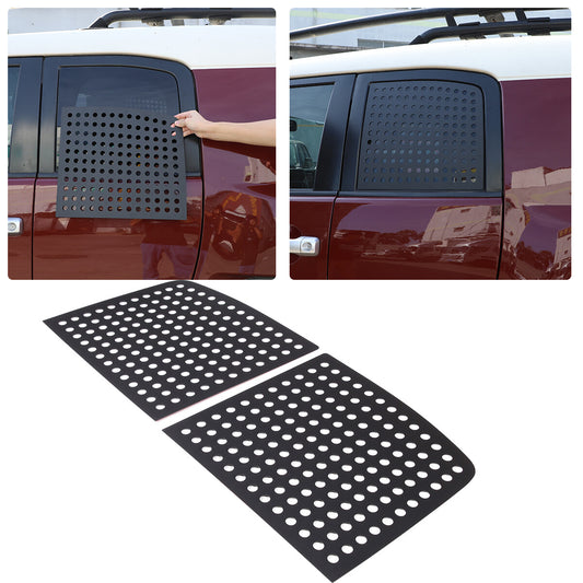 Exterior Quarter Window Panel Trim Alloy Cover Set For FJ Cruiser 2007-2022 1