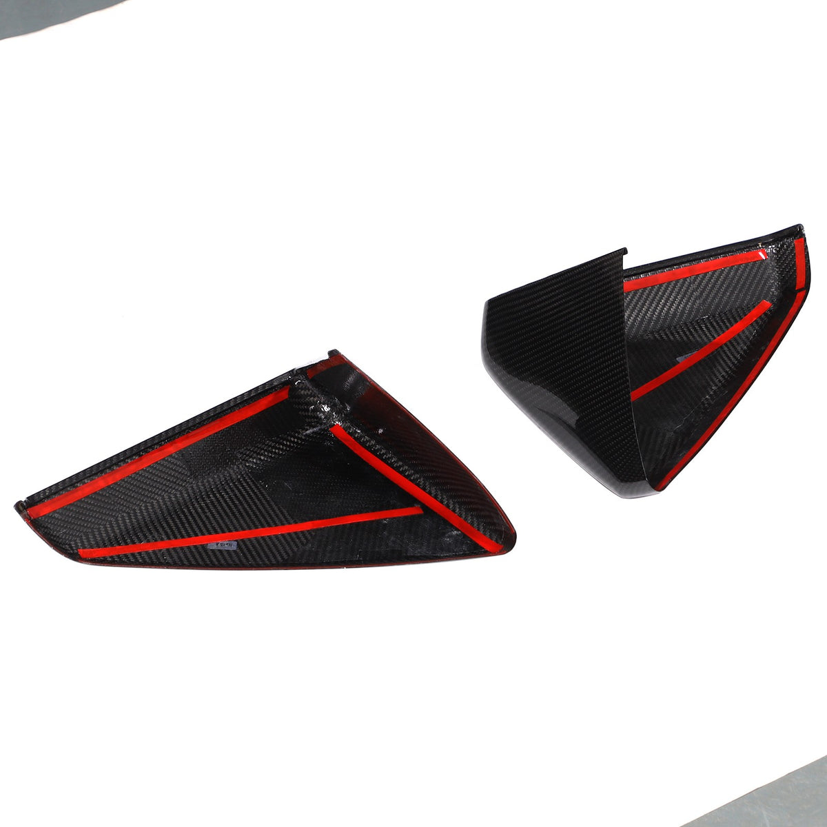 Real Carbon Fiber Side Mirror Cover Trim For Tesla Cybertruck 2024+ 8