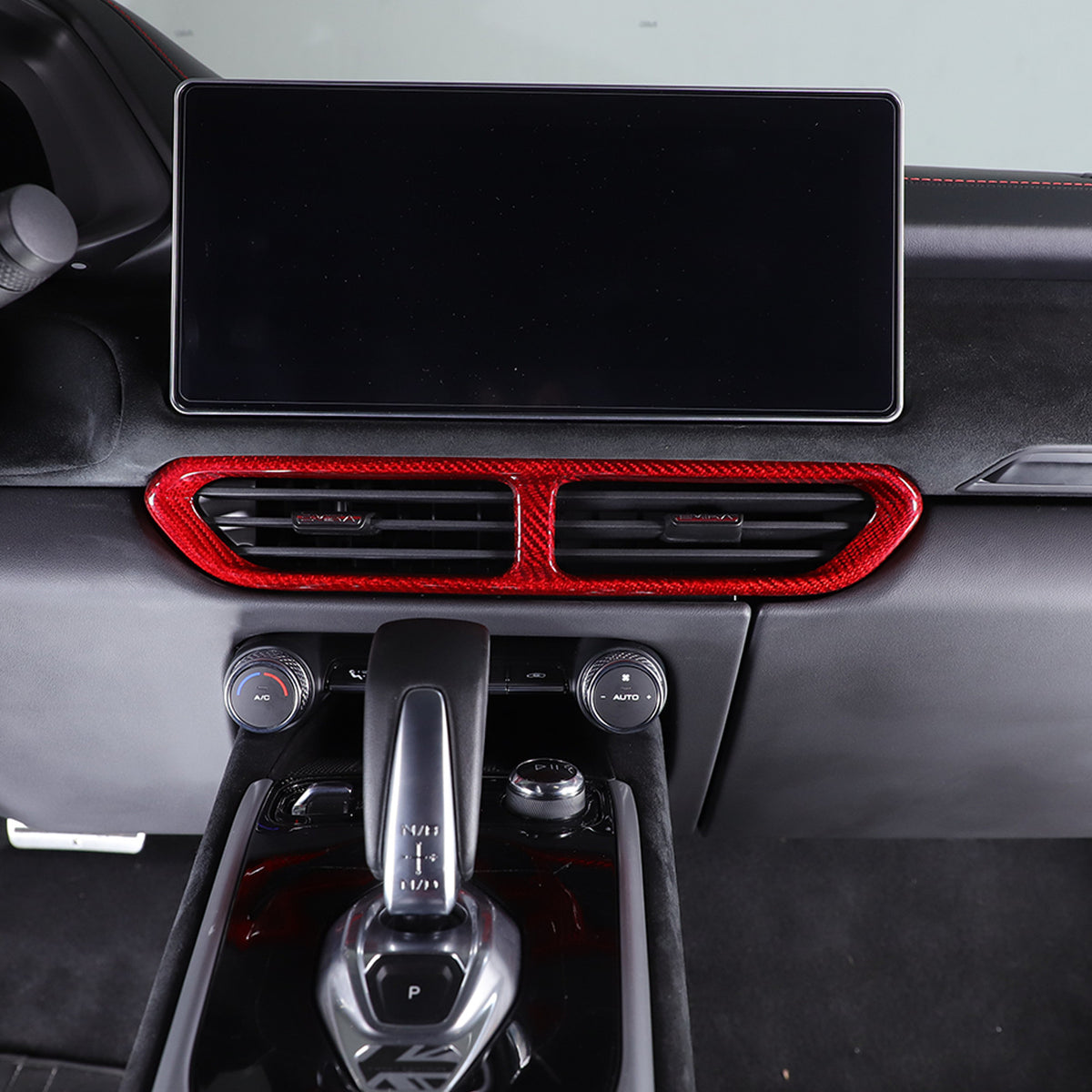 Red Real Carbon Fiber Interior Exterior Conosle Trim Cover For Lotus EMIRA 21-25 222