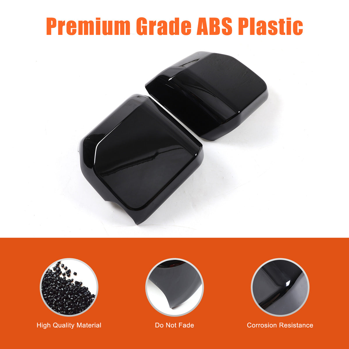 Glossy Black Door Handle & Rearview Mirror Cover For Toyota LC250 2024+ 6