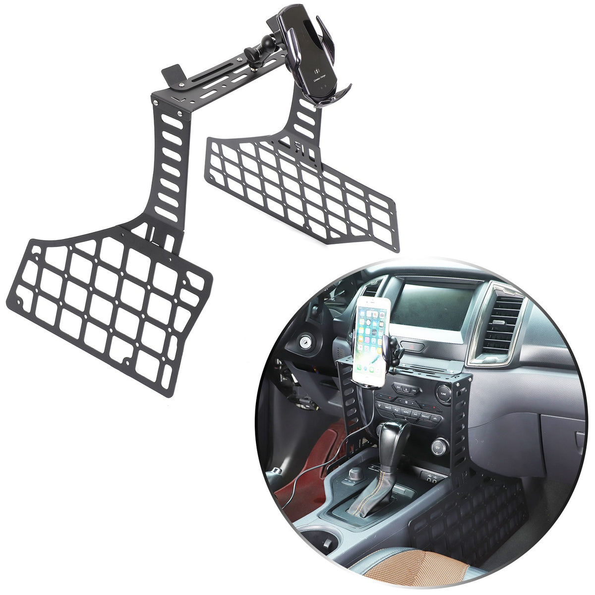 Wireless Center Gear Shift Extension Platform For Ford Ranger T7 T8 2015-2022 12