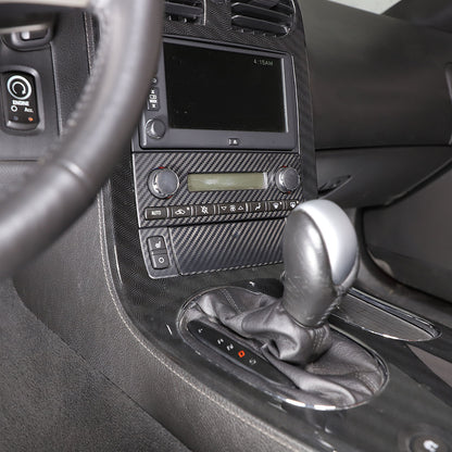 Matte Carbon Fiber Center Console Air Conditioner Trim For Corvette C6 2005-13 17