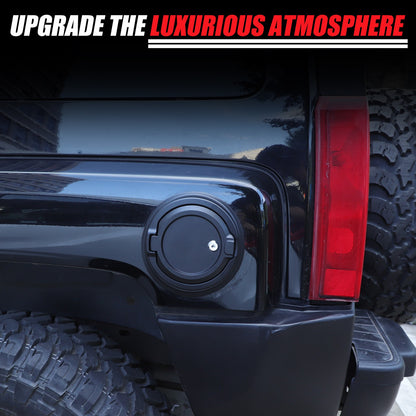 Alloy Locking Fuel Door Black Gas Tank Cap Cover Lock Key For Hummer H3 2005-09 21