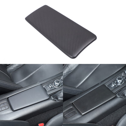 Matte Real Carbon Fiber Center Console Armrest Trim For Mazda MX-5 Miata 2016+ 17
