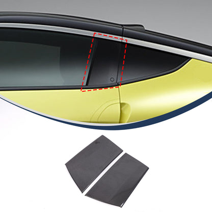 Real Carbon Fiber Car B-Pillar Trim Cover For Nissan Z RZ34 400Z 2023+ 2