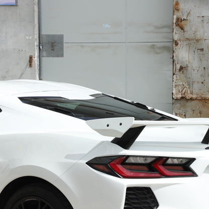 Piano Black ABS Rear Hatch Hood Wash Waterproof Seal Trim For Corvette C8 20+ US 15