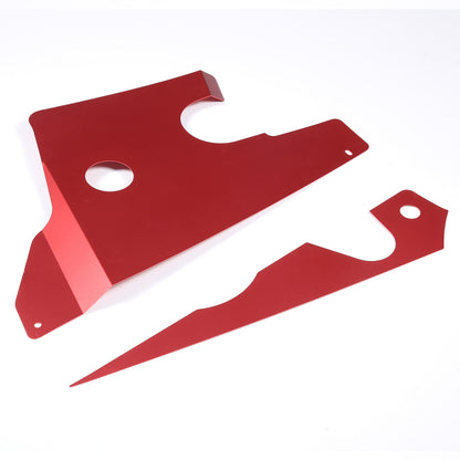 Red Alloy Car Engine Side Dust Panel Trim Cover For Corvette C7 2014-2019 9