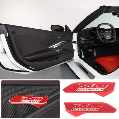 Aluminum Alloy Exterior Hood Engine License Plate Trim For Corvette C8 2020+ US - Variants 16-20 27