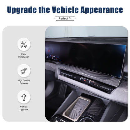 Real Carbon Fiber Navigation Screen Lower trim For BMW 5 Series G60 i5 2024+ 7