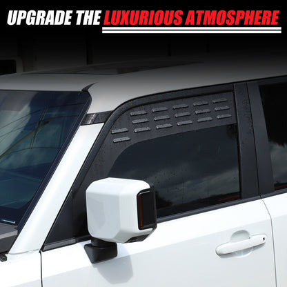 Front Door Window Louver Air Vent Panel Trim For Toyota Land Cruiser LC250 24+ 14