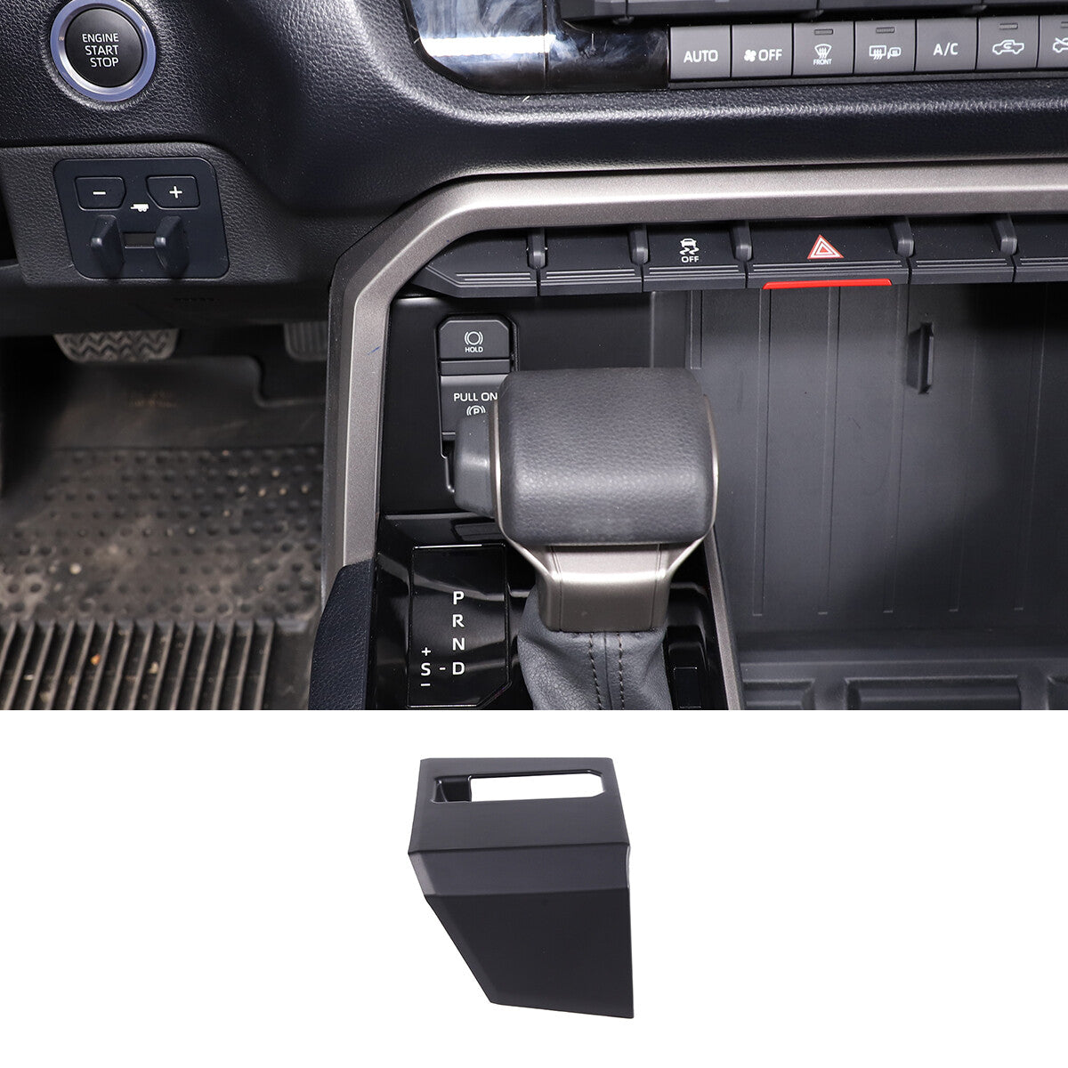 Matte Black ABS Interior Decoration Cover Trim Kit For Toyota Tundra 2022-26 US - Variants 26-29 3