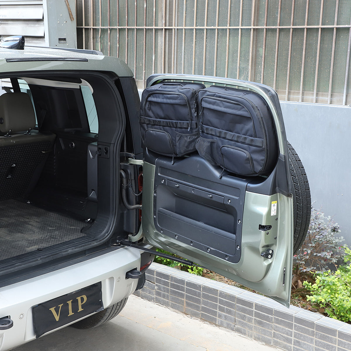 Tailgate Rear Door Cargo Trunk Storage Bag Organizer For Land Rover Defender 20+ 2