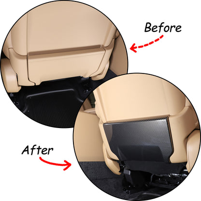 ABS Carbon Fiber Seat Back Anti-kick Panel Trim Cover For Range Rover Vogue 18+ 4