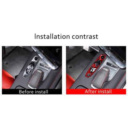 Red Real Carbon Fiber Interior Trim for Corvette C8 20-25 126