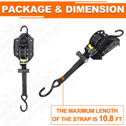 Carbon Steel Truck Bed Tie Down Ratchet Strap For Nissan Frontier 2009-2017 5