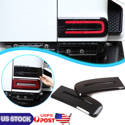For G-Class W464 G500 G63 2019-2023 Rear Tail Light Lens Cover Trim Smoke black 1