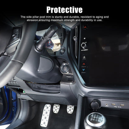 Real Carbon fiber Engine Start Stop Button Cover Trim For Subaru WRX VB 2022-24 12