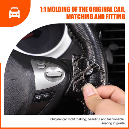 Soft Carbon Fiber Interior Center Console trim Sticker For Nissan Juke 2011-2019 29