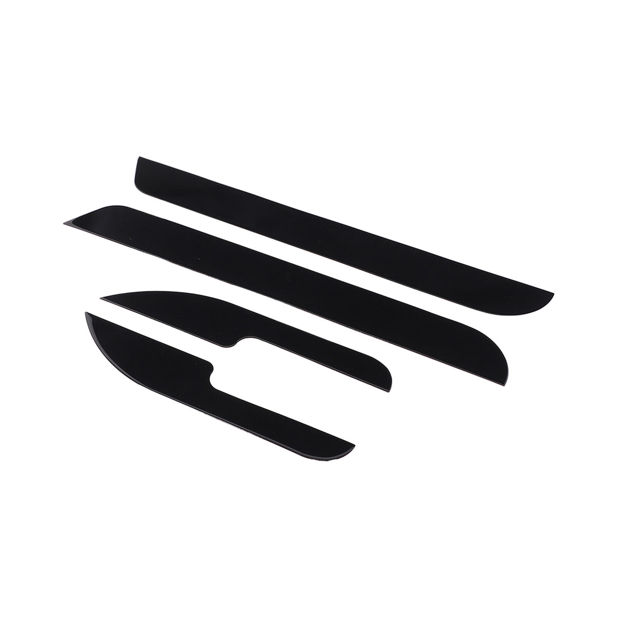 Piano Black Door Interior Anti-kick Panel Trim Sticker for Hummer H2 2003-2007 21