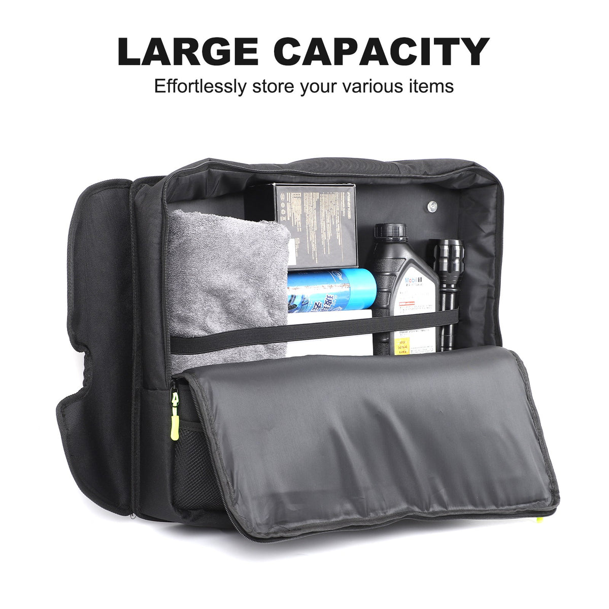 Trunk Side Left Side Window Storage Bag For Toyota Prado 1996-2002 5