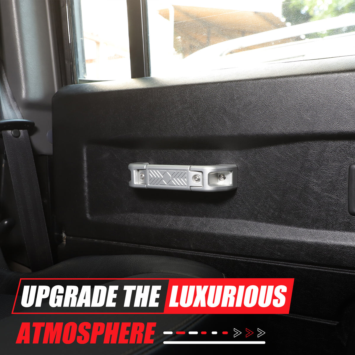 Mecha Silver Replacement Interior Door Handle Grab For LR Defender L316 2004-18 12