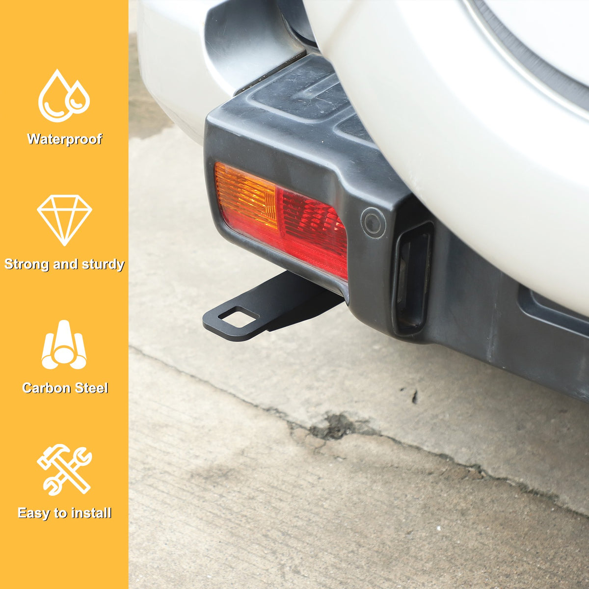 Steel Rear Bumper Tow Hook For Toyota FJ Cruiser 2007‑2021 23