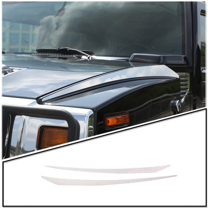Chrome Stainless Steel Hood Accent Trim Cover For 2003-2009 Hummer H2 US 10