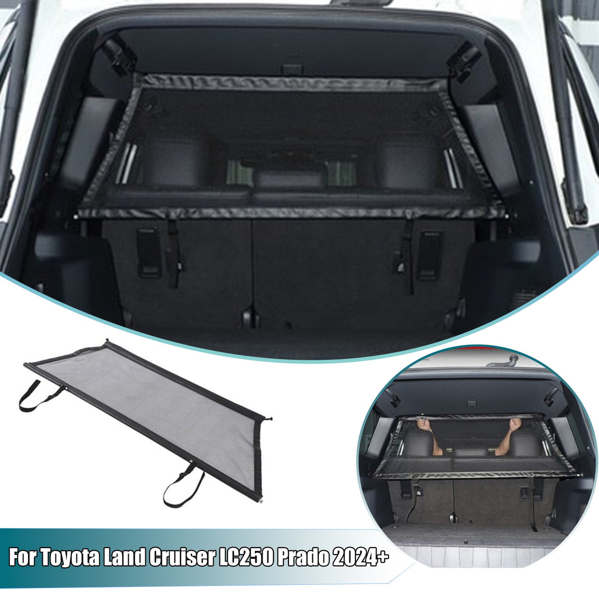 Trunk Safety Isolation Protection Net For Toyota Land Cruiser LC250 Prado 2024+ 1