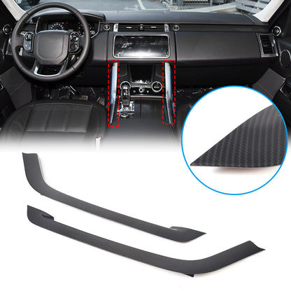 Carbon Fiber ABS Console Side Trim Strip For LR Range Rover Sport L494 18-22 4
