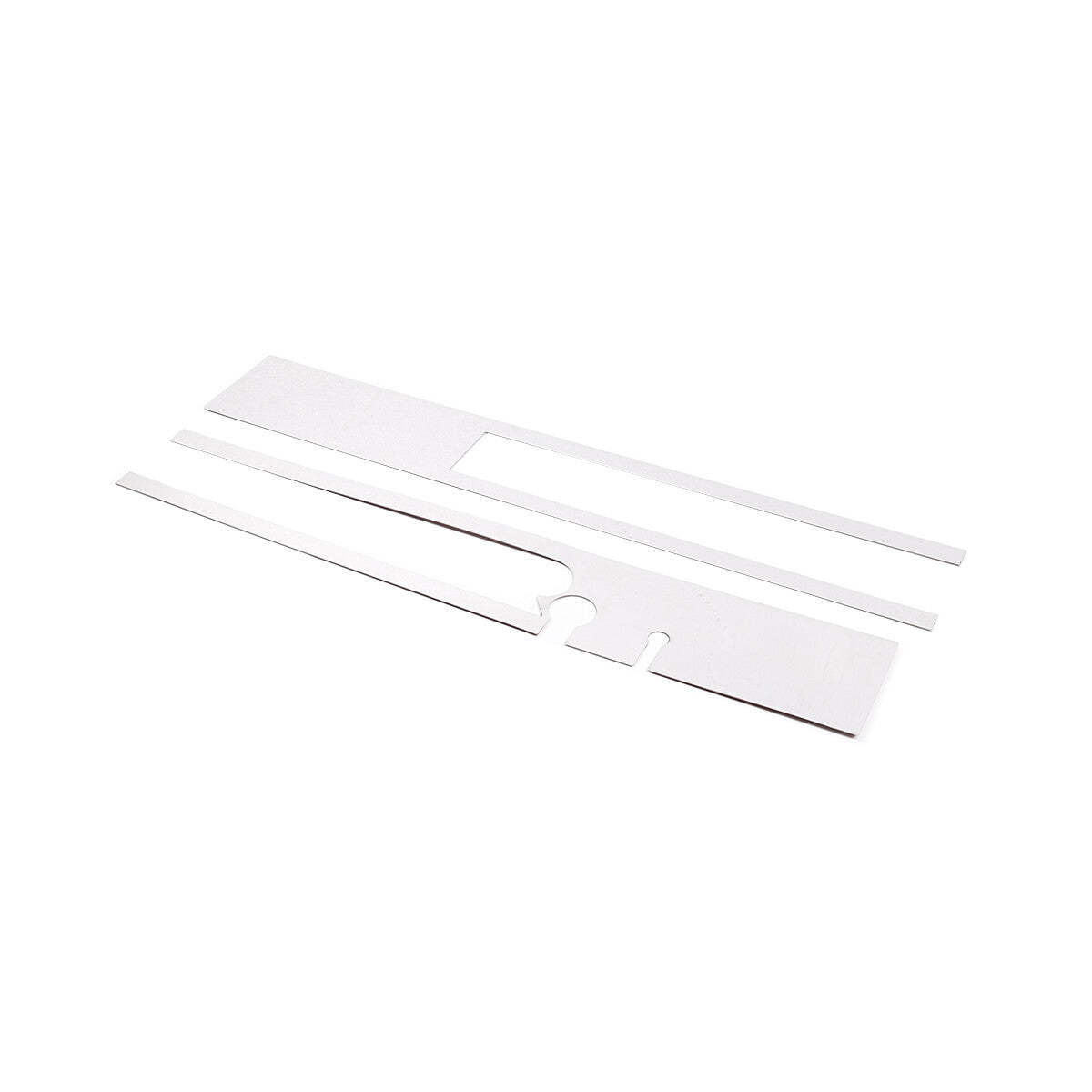 Silver Steel Rear Bumper Decorative Panel Trim Cover For Hummer H2 2003-2009 7