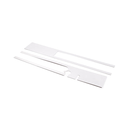Silver Steel Rear Bumper Decorative Panel Trim Cover For Hummer H2 2003-2009 7