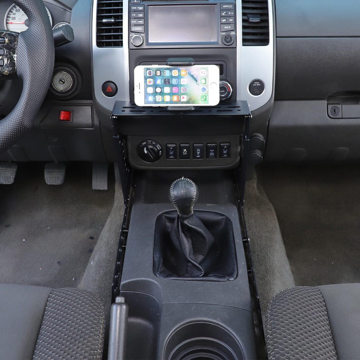 Center Molle Panel Digital Device Mount Clip For Nissan Frontier D40 2009-2017 6