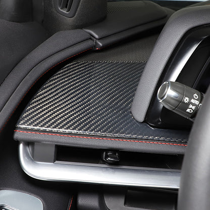 Real Dry Carbon Fiber Driver Side Air Vent Upper Trim For Corvette C8 20-25 7