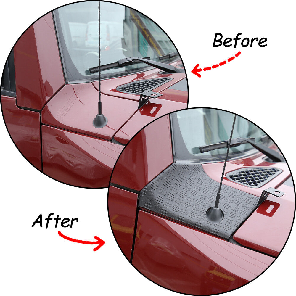 For Toyota FJ Cruiser 07-21 Hood Side Trim Overlay anti-Scratch Resistant Panel 2