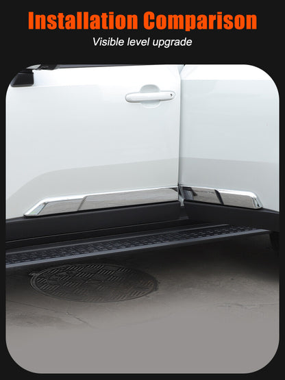 Silver Body Side Door Mouldings Cover Trim For Toyota Land Cruiser LC250 24+ 5