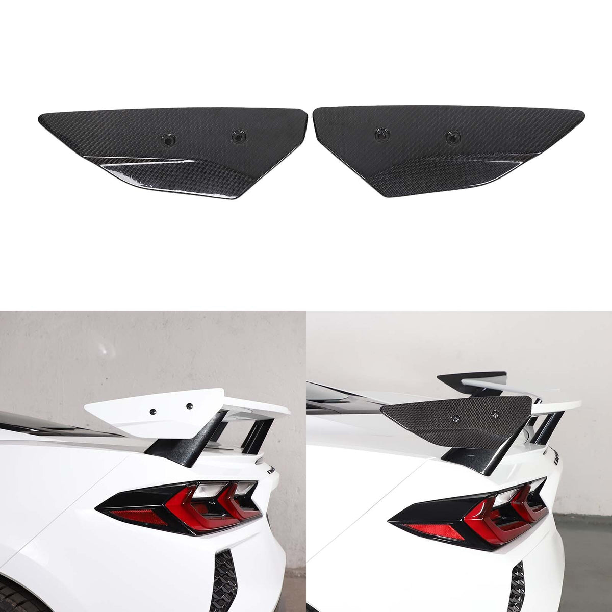 Real Carbon Fiber Replacement Rear Tail Trunk Lid Cover For Corvette C8 20+ US 4