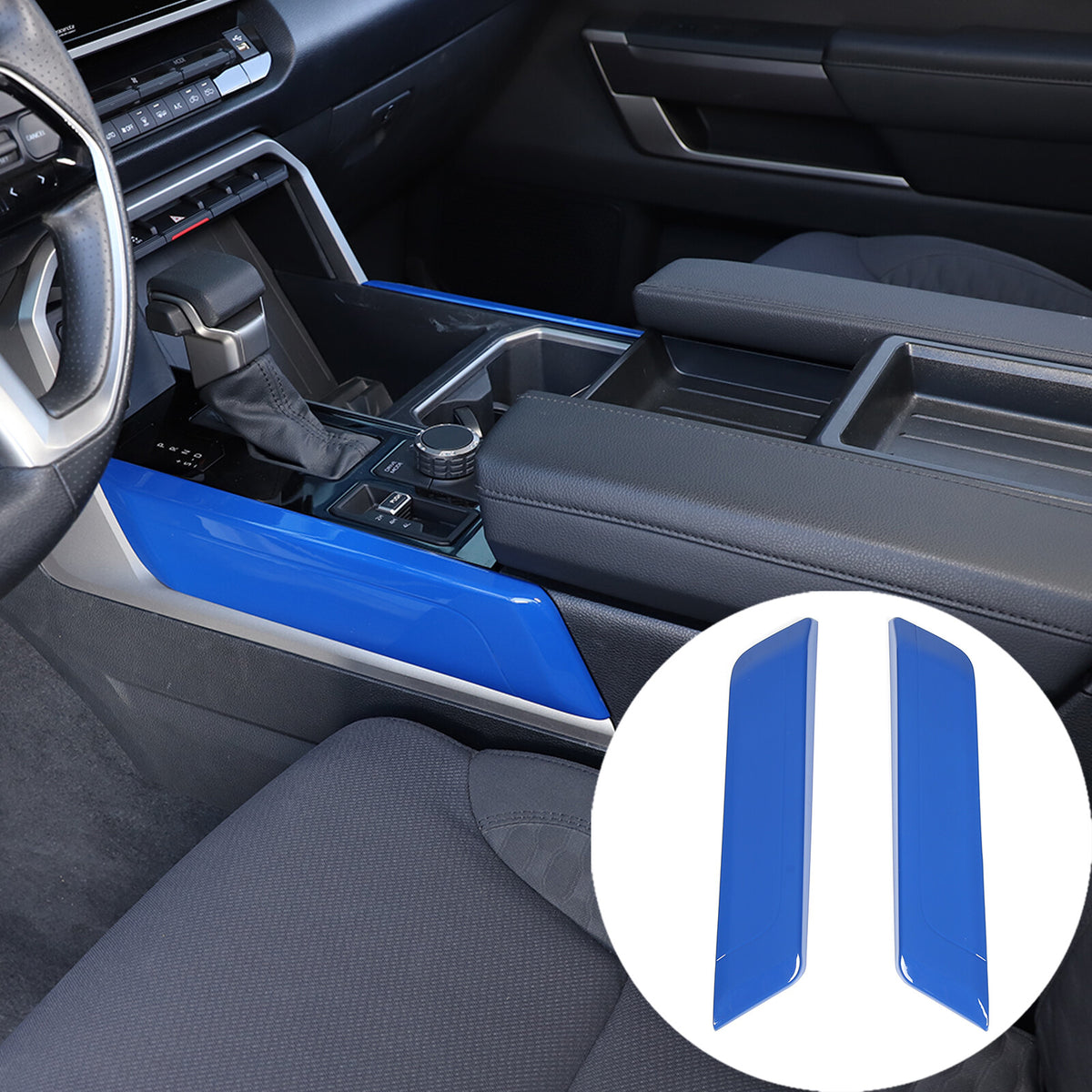 ABS Blue Car Center Panel Trim Interior Accessories For Toyota Tundra 2022-2026 - Variants 11-14 4