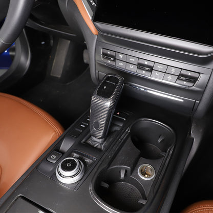 Real Carbon Fiber Gear Shift Knob Trim Set For Maserati Ghibli 2019-2023 14