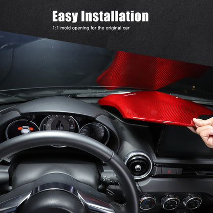 Real Carbon Fiber Interior Dashboard Instrument Trim For Mazda MX-5 Miata 16-23 13