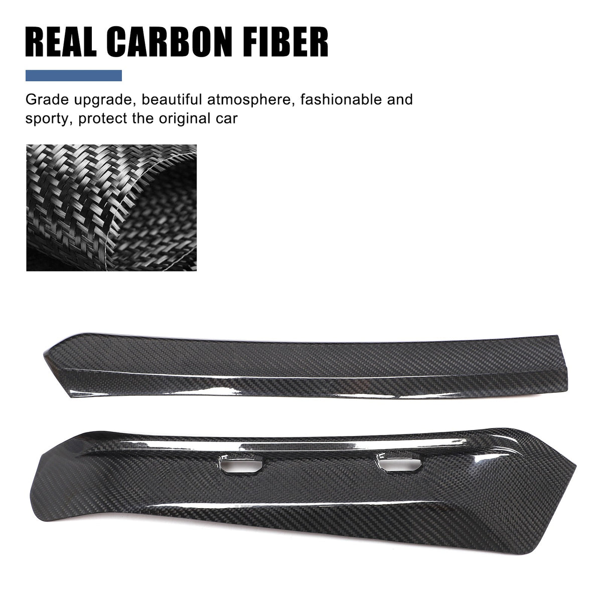 Real Dry Carbon Fiber Center Console Air Vent Trim For BMW X3 G45 2025+ 6
