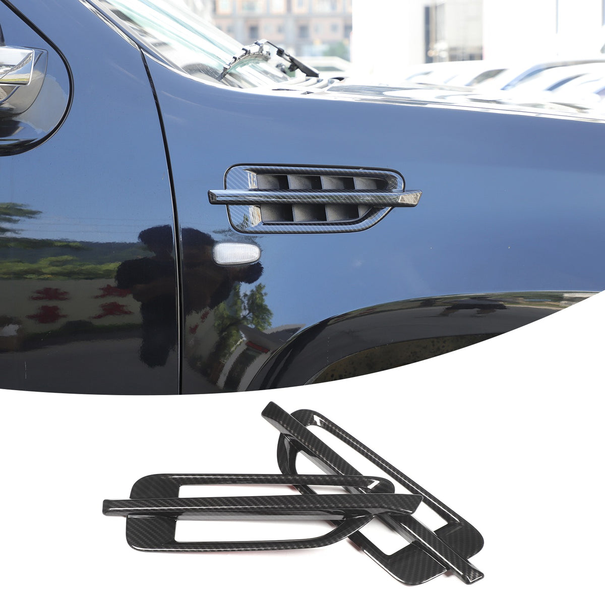 Carbon Fiber ABS Side Fender Airvent Trim For Cadillac Escalade 2007-2014 US 18